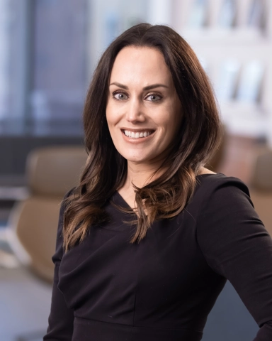smiling person in professional attire